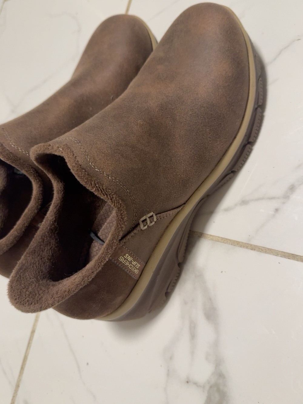 Men's Slip-On Casual Suede Comfort Shoes - Brown